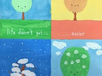 成为更好的自己——浒高“成长”主题四格心理漫画比赛