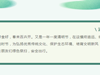安全教育|清明将至，这份安全提醒请查收！